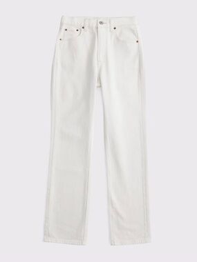 Abercrombie Ultra High Rise 90s Straight Jeans (Stone Wash)
